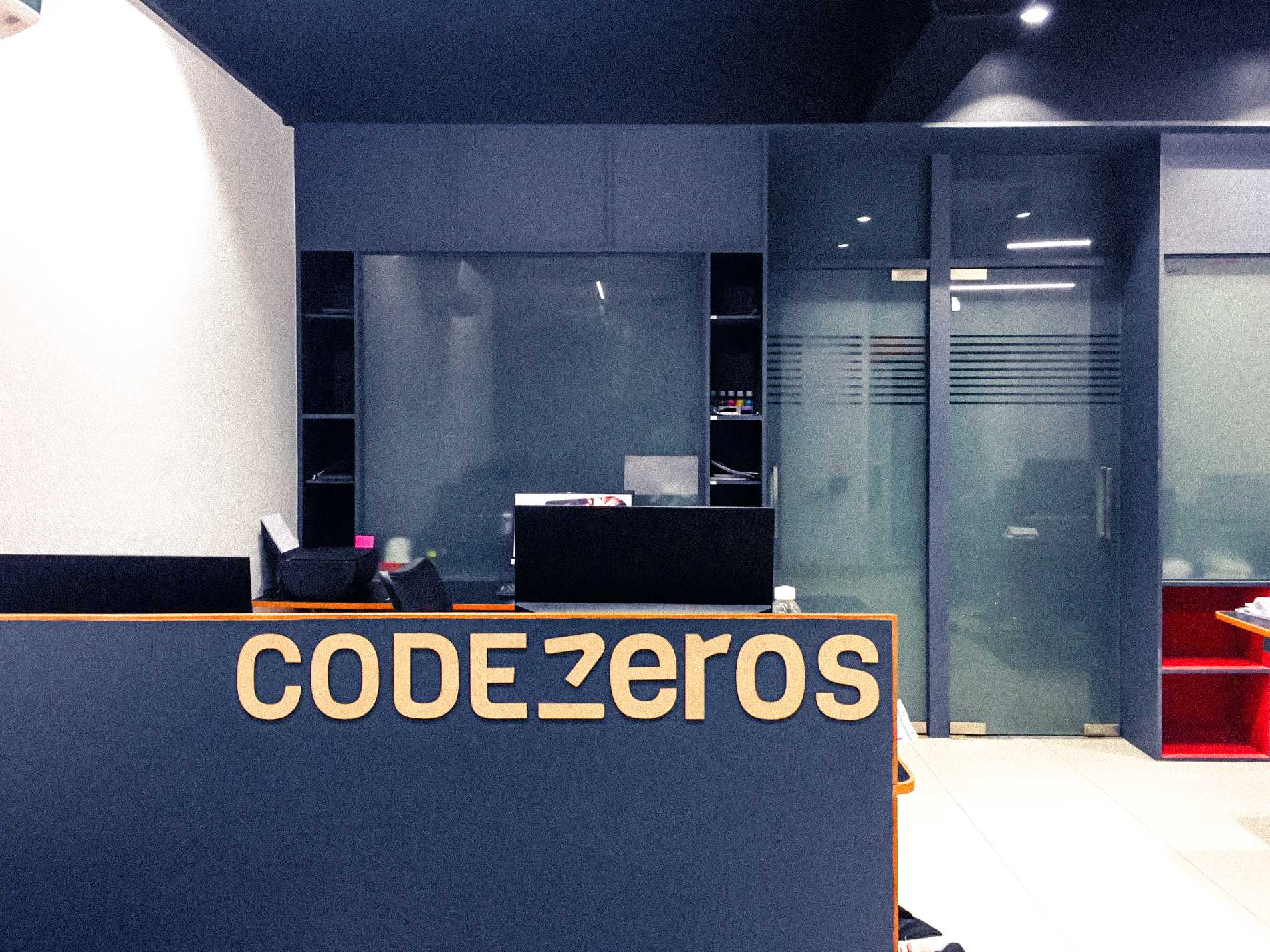 Internal signage inside one of codezeros offices