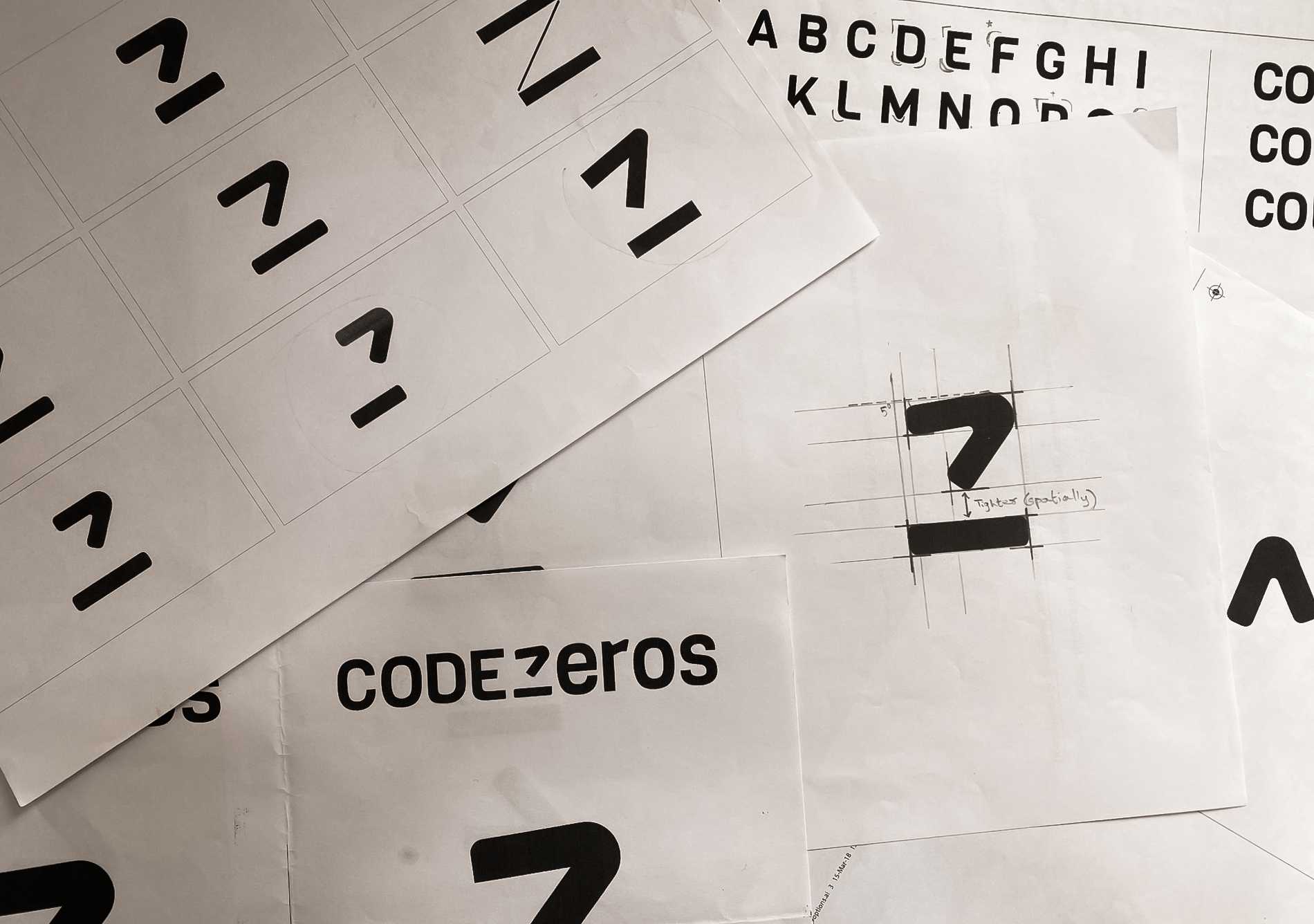 Final iterations of codezeros brandmark