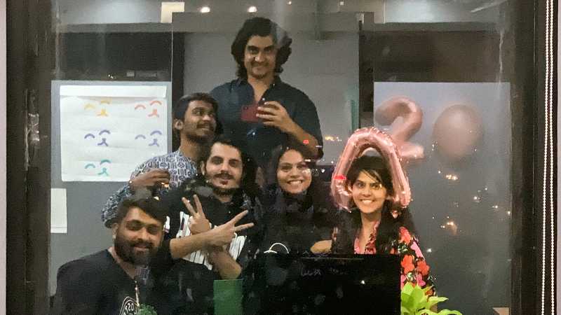 A group selfie of the last slangbusters team