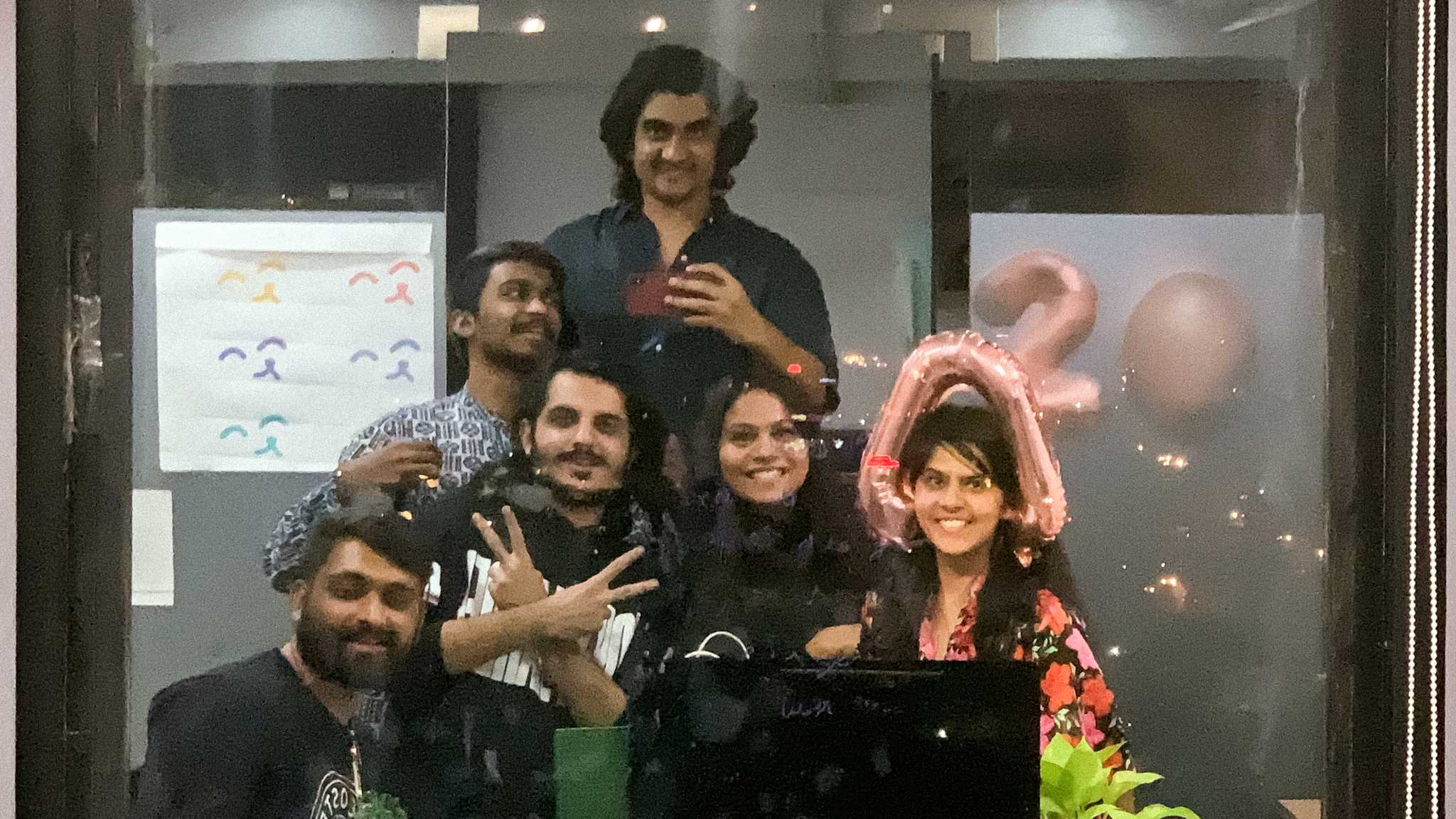 A group selfie of the last slangbusters team