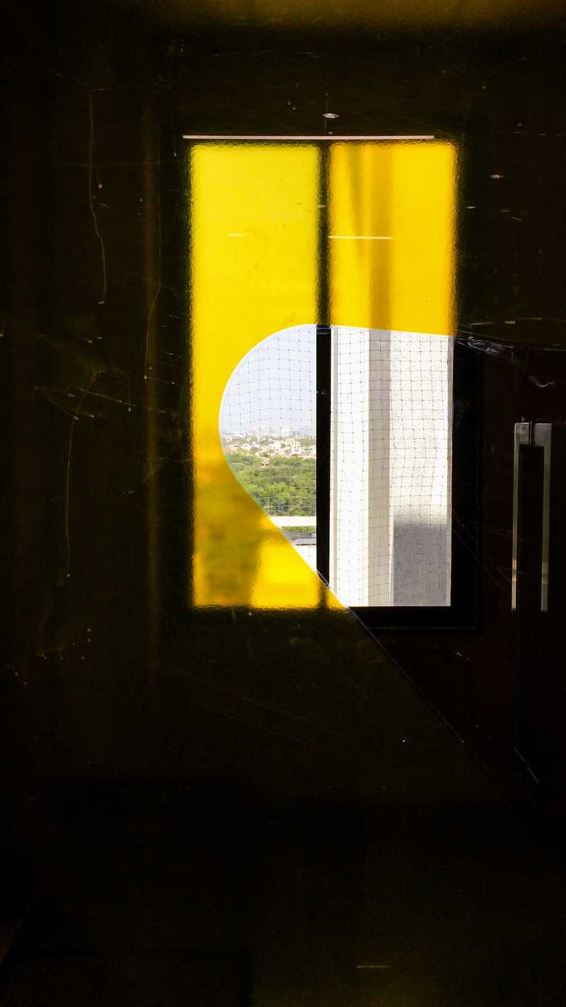 Entrance door with codezeros brandmark vinyl